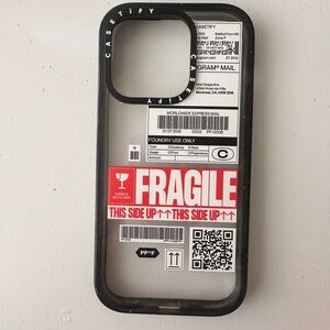 Casetify Black iPhone 13 Pro Max or iPhone 14 Pro Max

CASETiFY “Fragile"